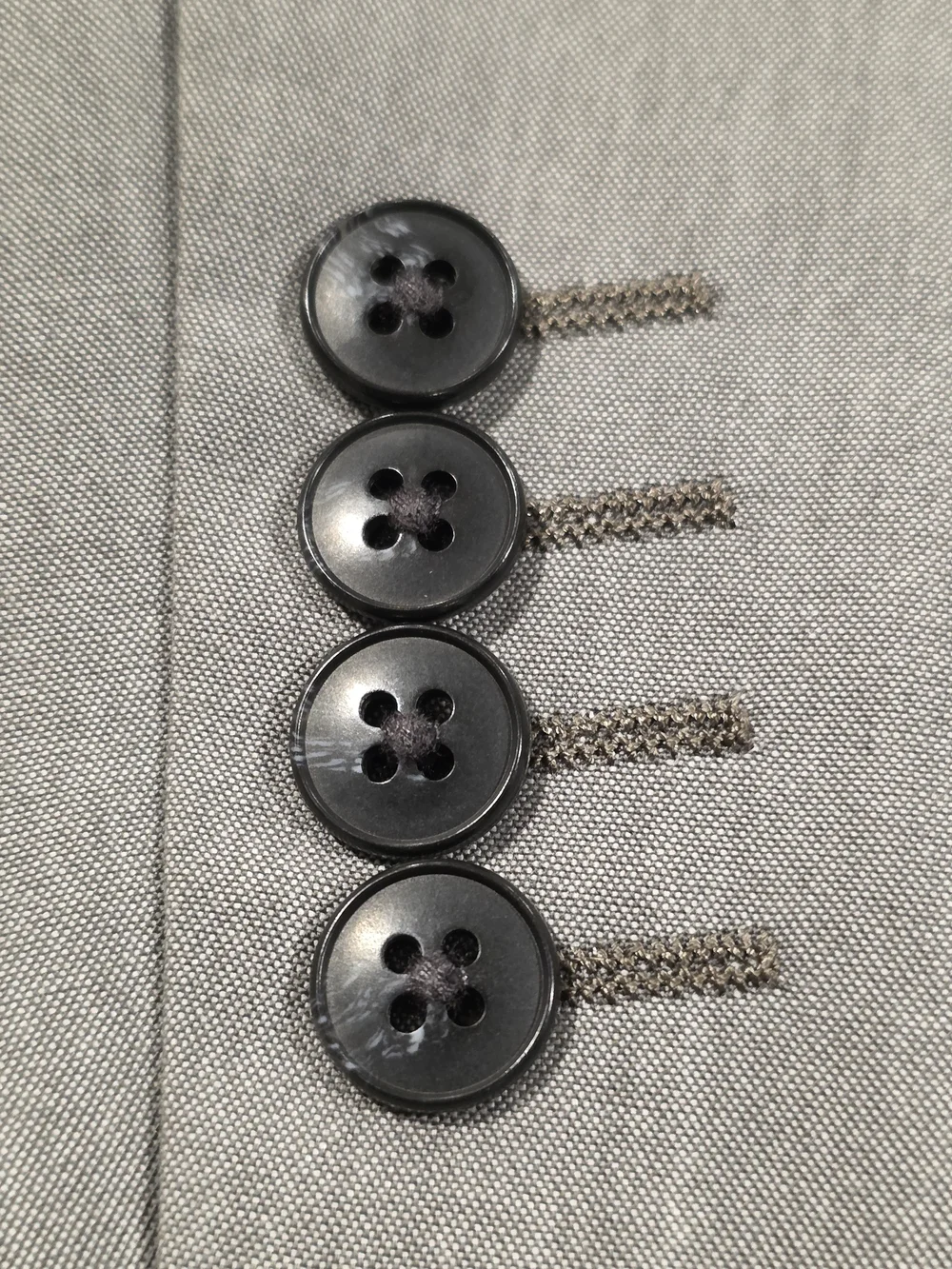 38R Men's JF J. Ferrar 2 Button Blazer Gray Slim Fit Sport Coat